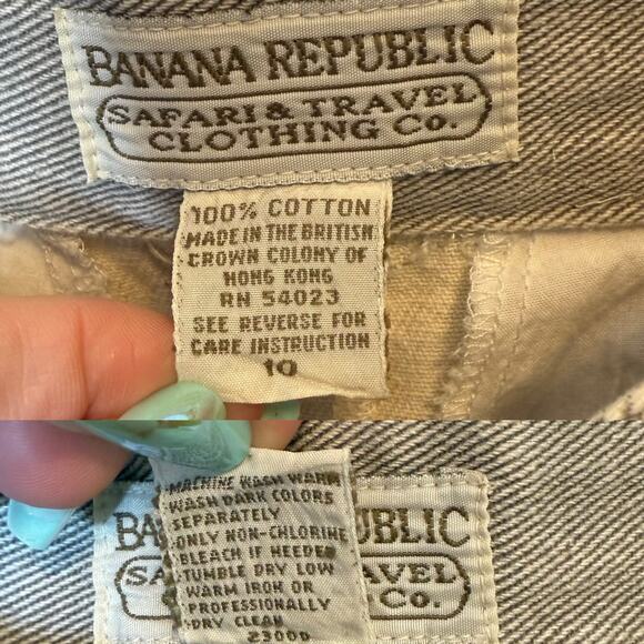 Banana Republic Safari & Travel Vintage Denim Twill Skirt size 10 - Picture 3 of 6